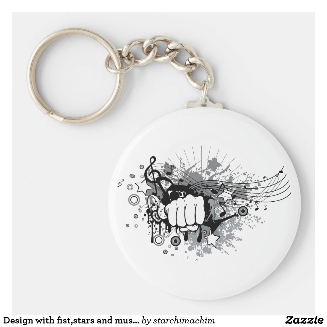 design with fist stars and musical notes on key ring r930a3690e63844209e24b1b3328ab0cd x7j3z 8byvr 1024.jpg